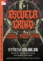 ESCUELA GRIND, CARNAL DIAFRAGMA, CRITICAL MADNESS, KOŽIS